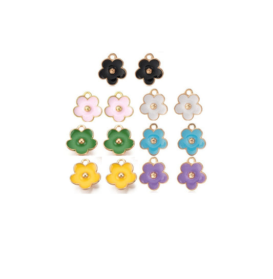 Mini Enamel Flower Earring Kit